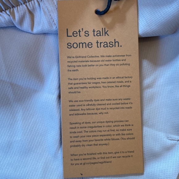 Girlfriend Collective Earth Trail Shorts Small Quartz Blush - XL - Picture 7 of 8